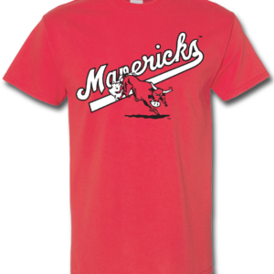 Portland Mavericks Wordmark Logo T-Shirt Red