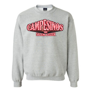 Campesinos Grey Word Mark Crew Neck