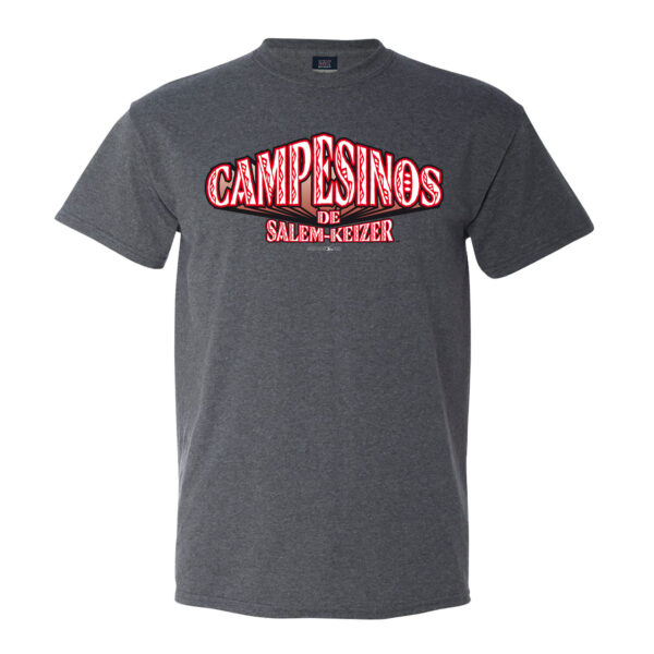 Campesinos Dark Grey Word Mark T-Shirt