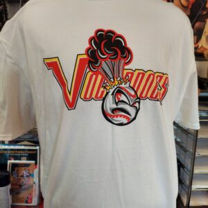 Volcanoes word mark t-shirt